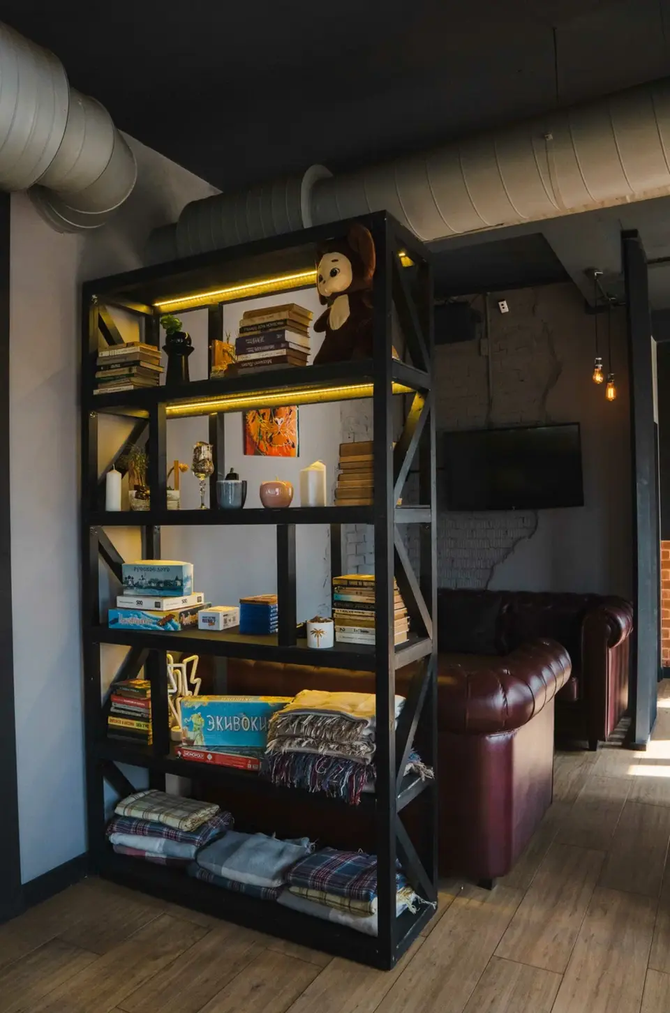 Зона lounge в лофте Френк