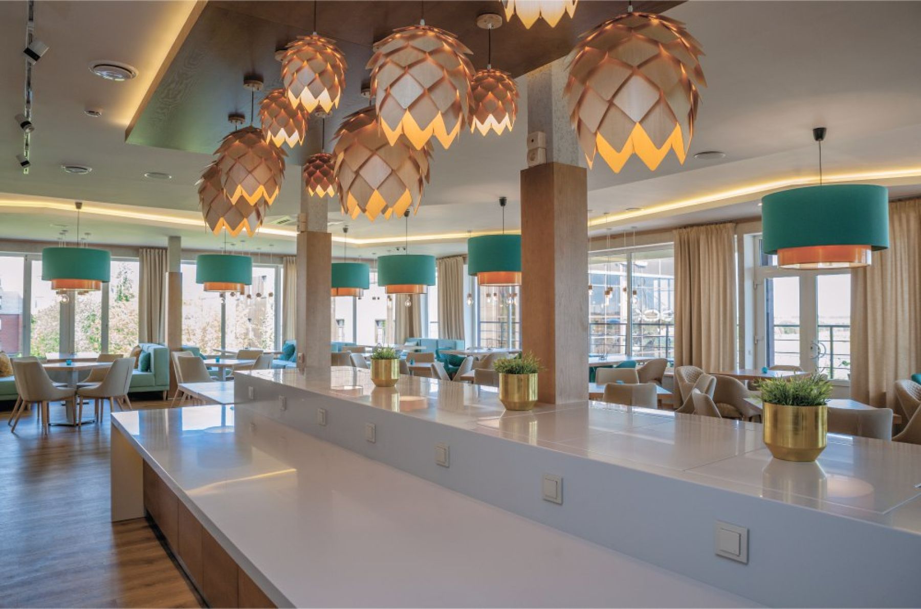 Ресторан Nordic - столы для гостей