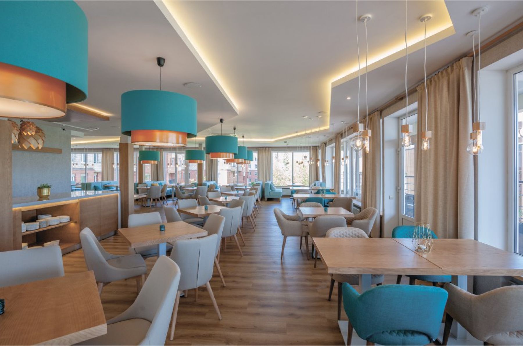 Ресторан Nordic - вид на интерьер