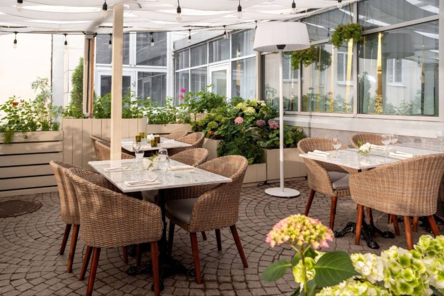 Столик с угощениями в ресторане Red Stars