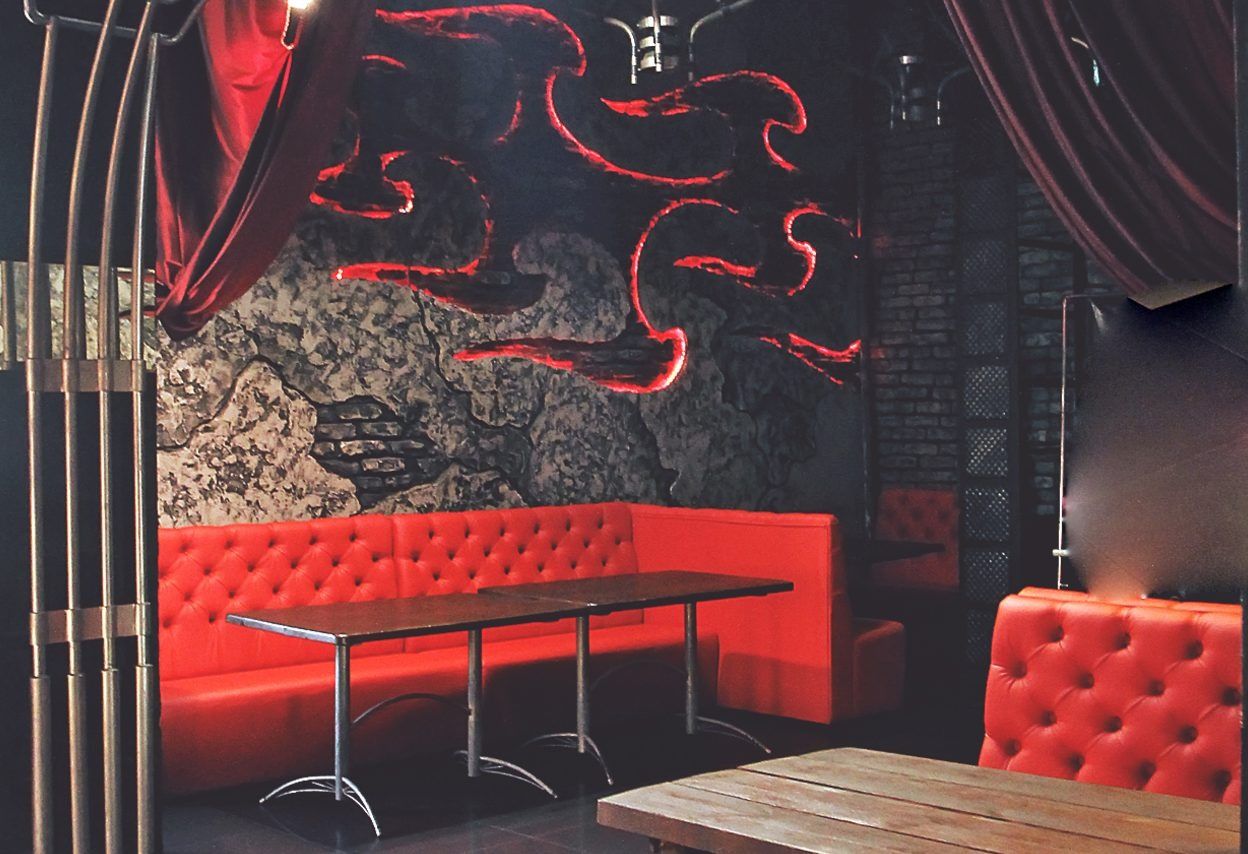 Гримерка в индустриальном лофте