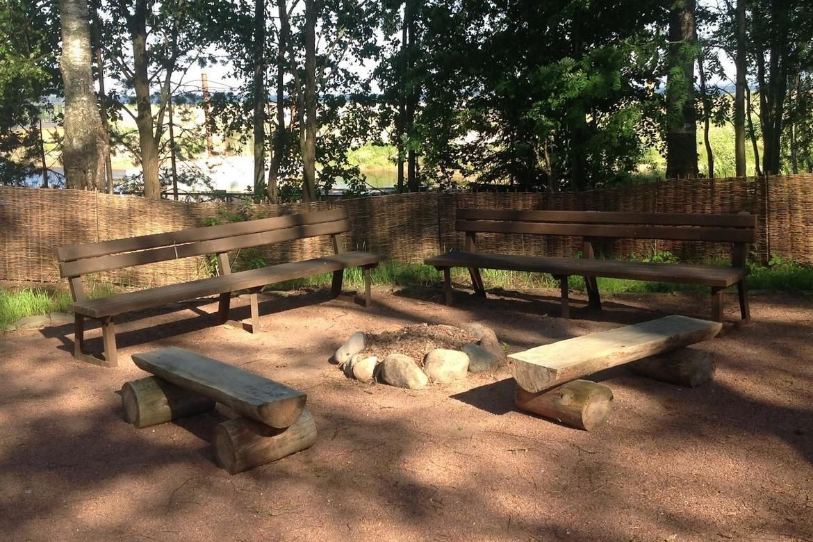 Мангал в беседке яхт-клуба