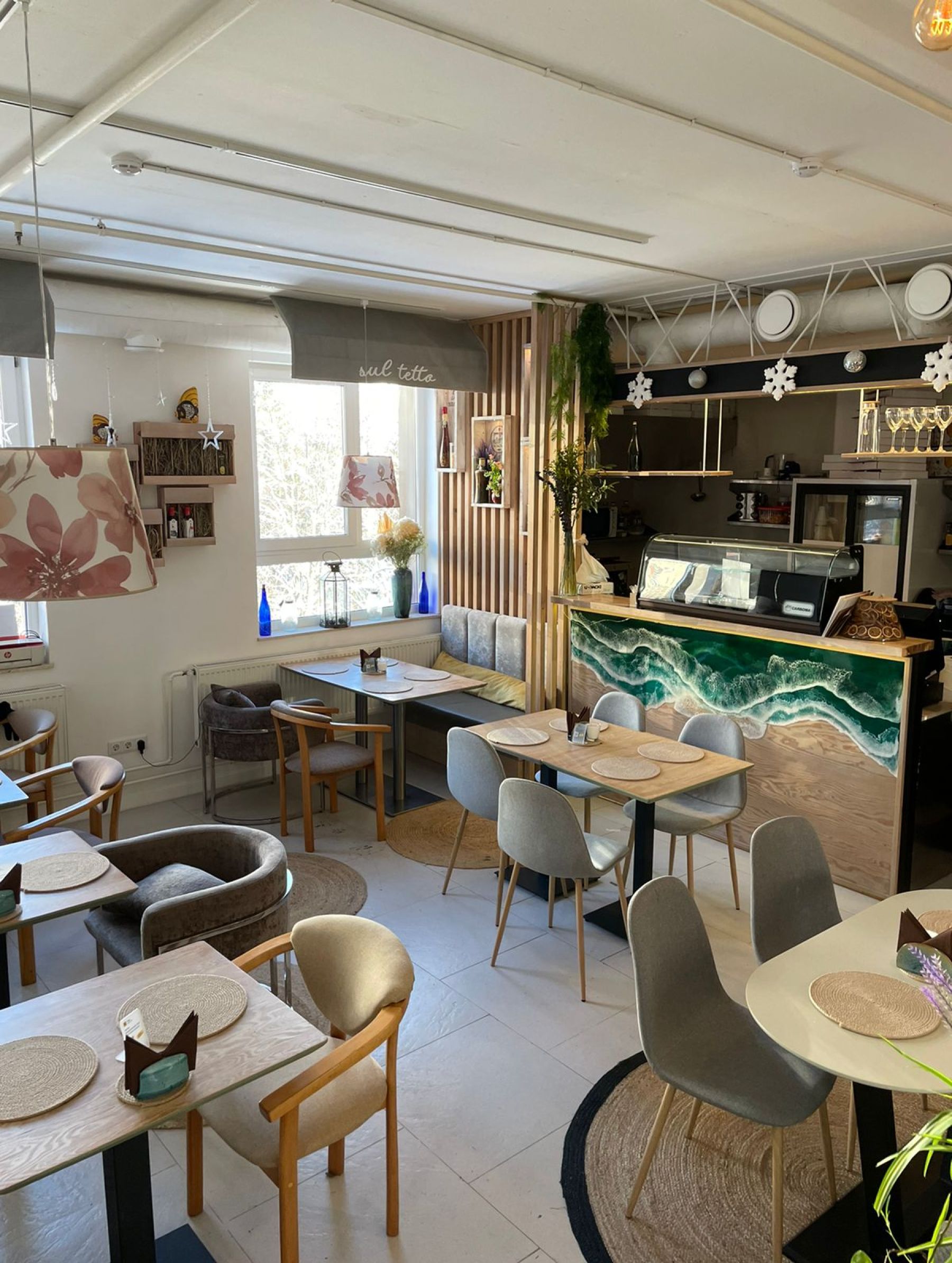 Уютная веранда кафе Пицца в Москве