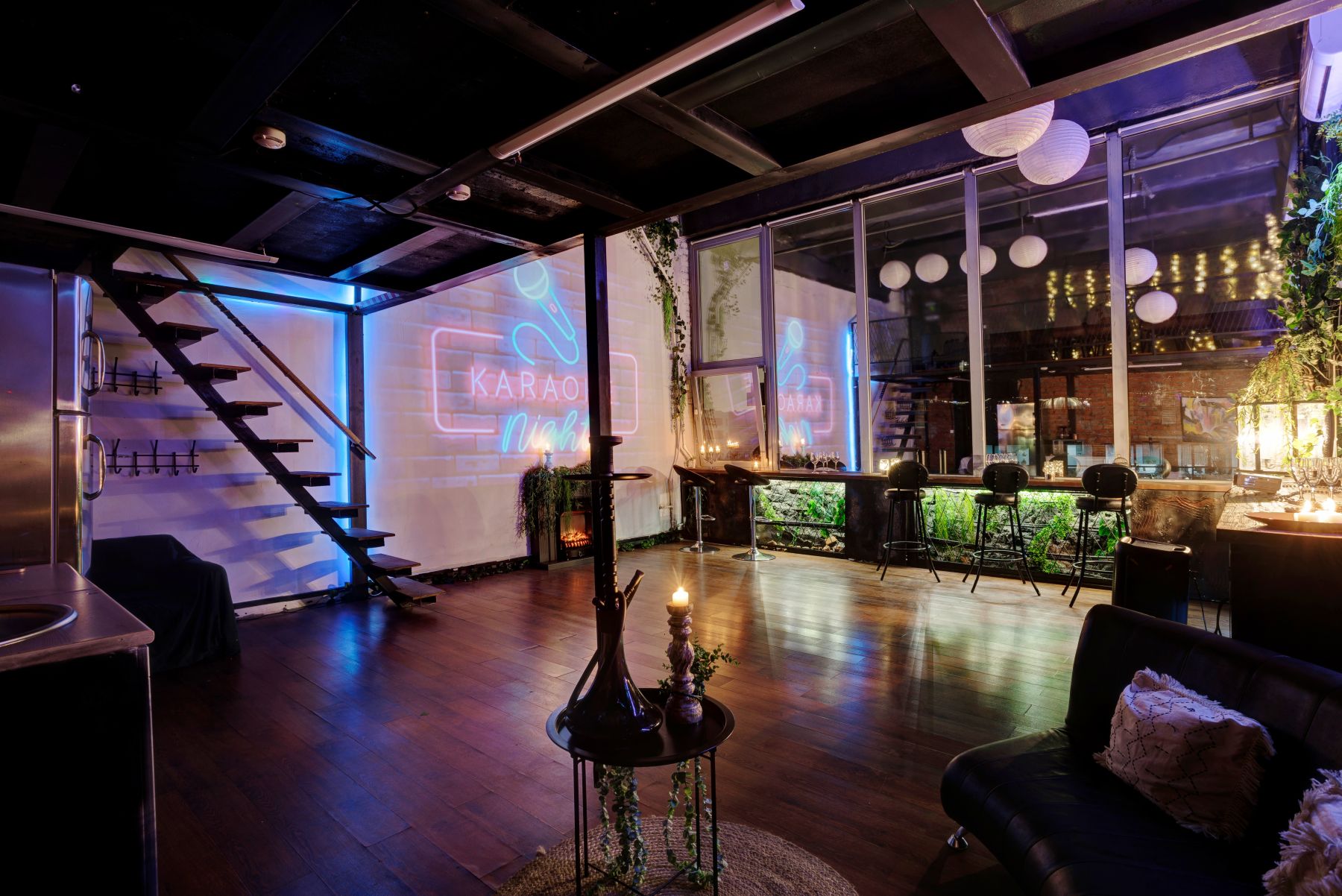 Зона для мероприятий в лофте на Бауманской