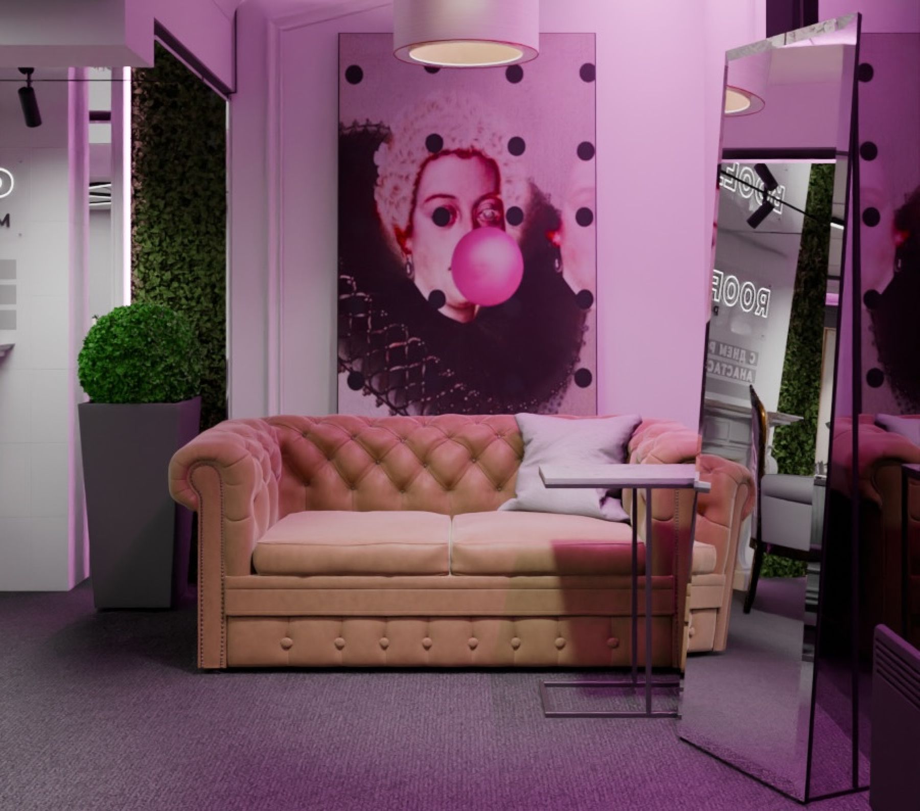 Общая зона с комфортными стульями и столами