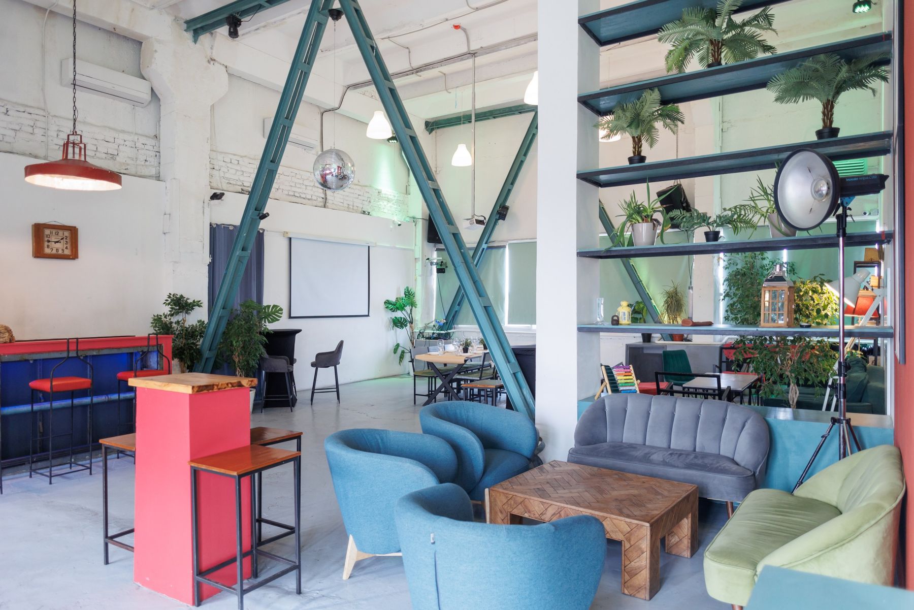 Панорамный вид с крыши лофта