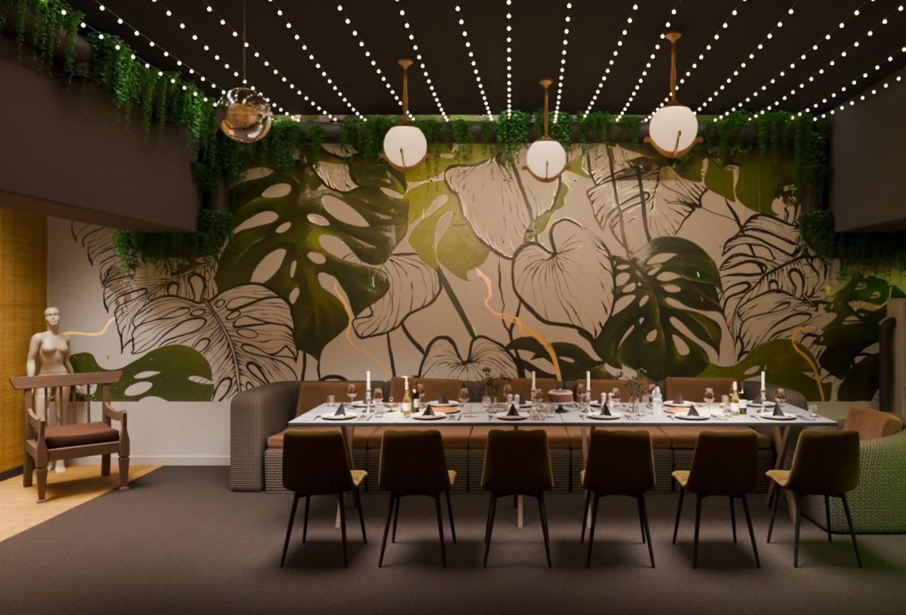 Комфортные кресла в лофте