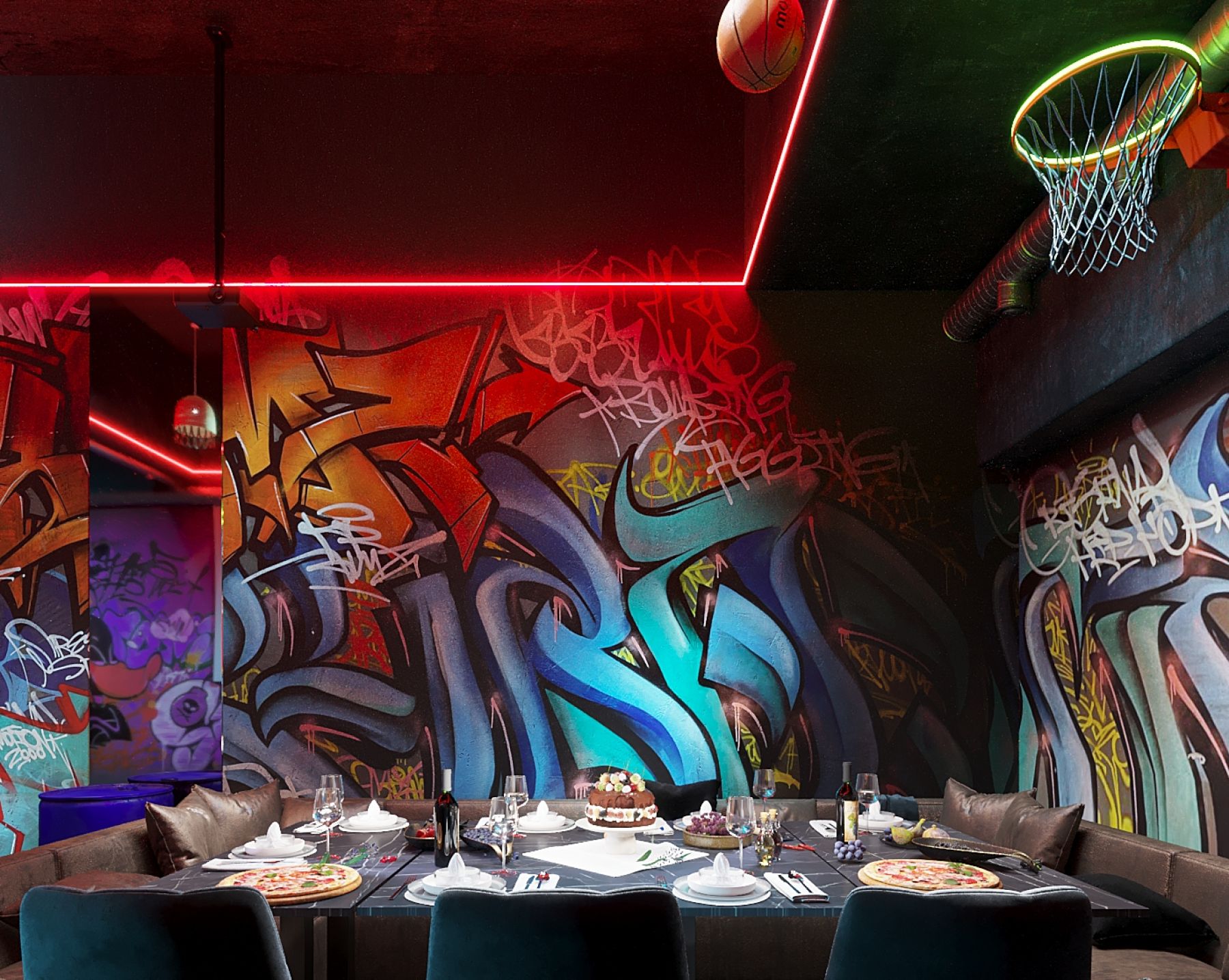 Барная стойка в Урбан лофте