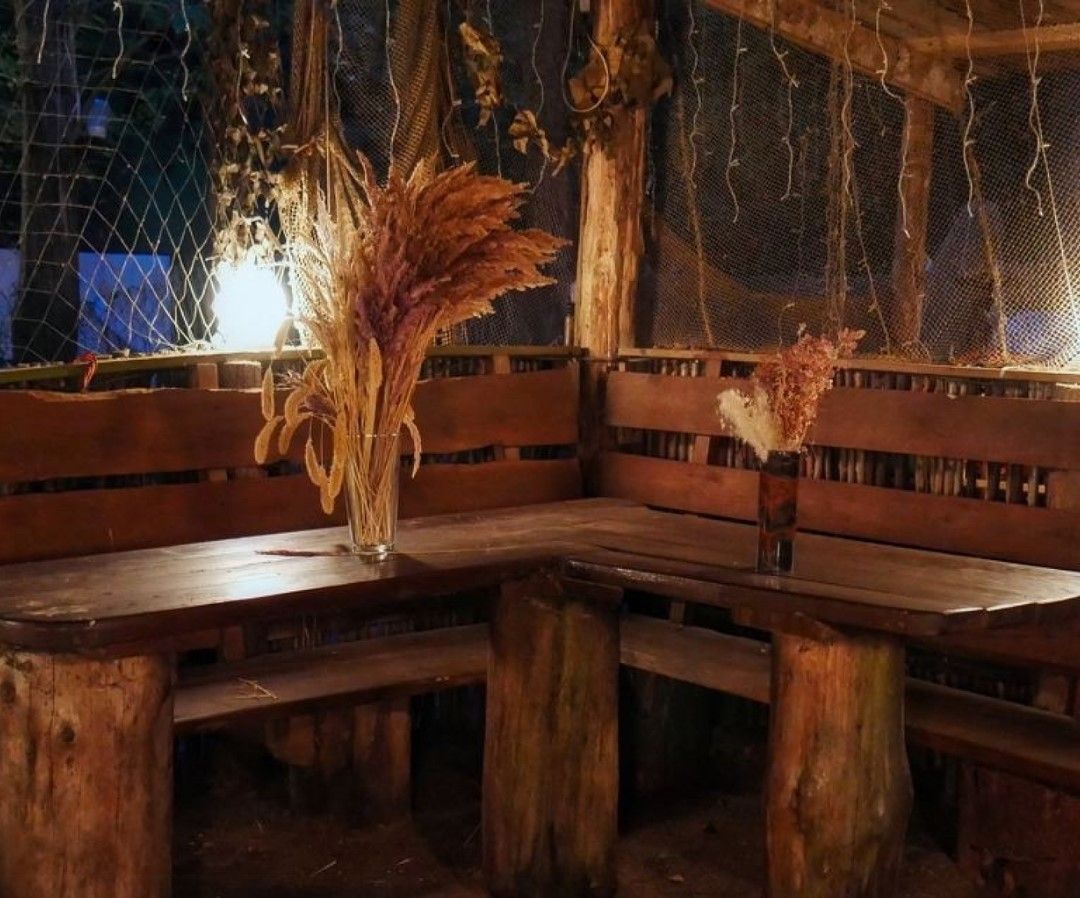 Зона для мангала в беседке