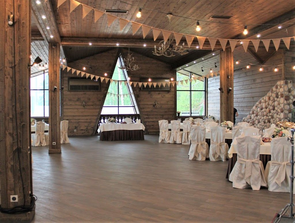 Фейерверк на празднике в банкетном зале «Дом»