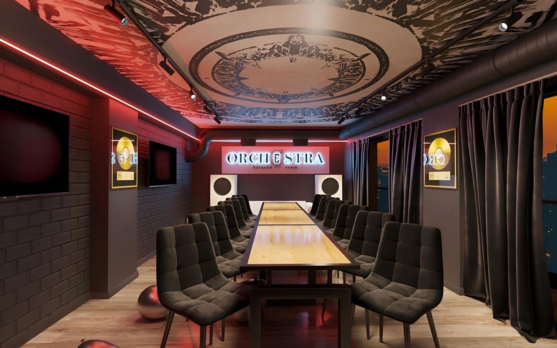 Лофт-студия звукозаписи Октава с панорамными окнами