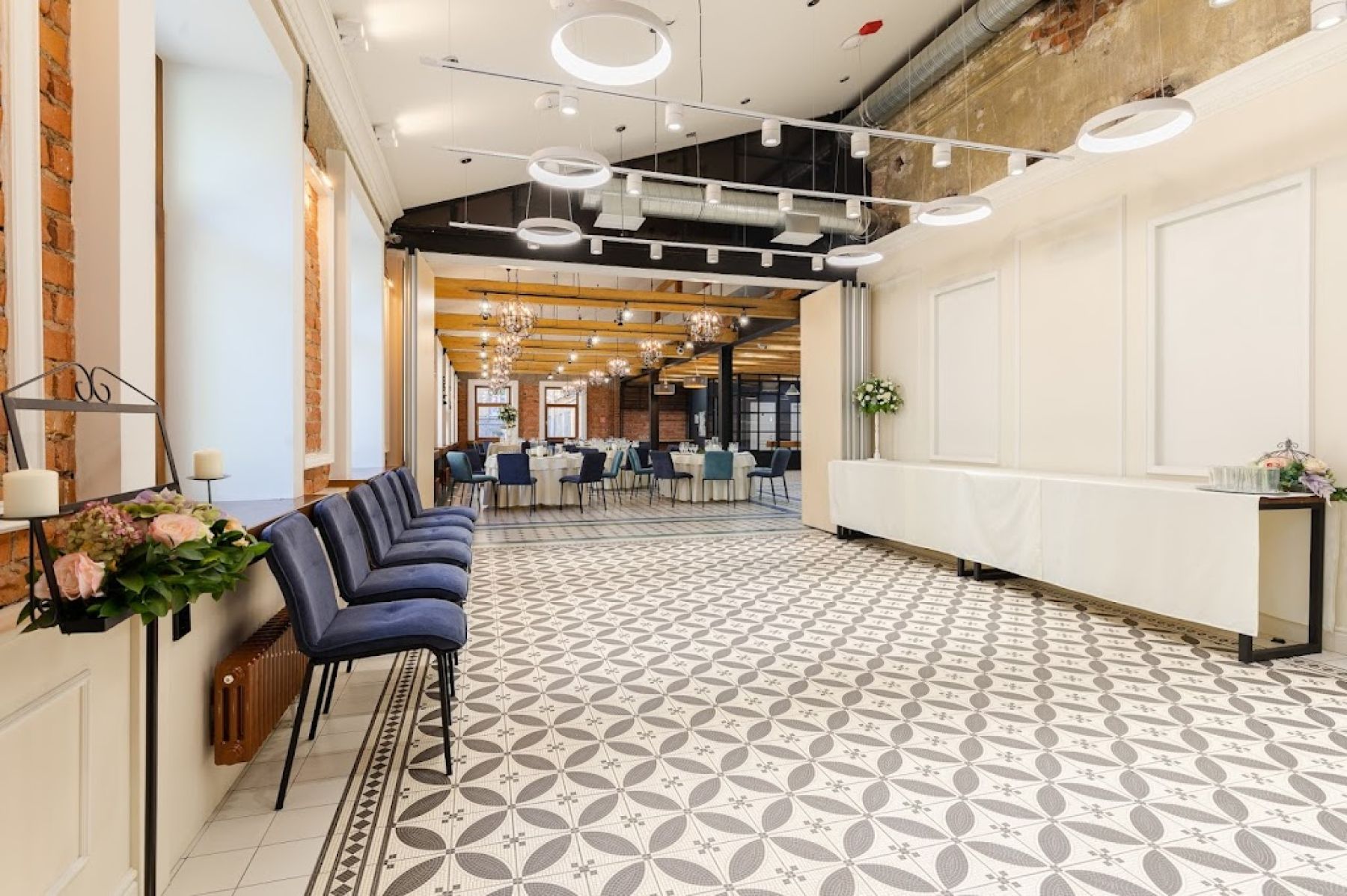 Велком зона банкетного зала Верона Лофт