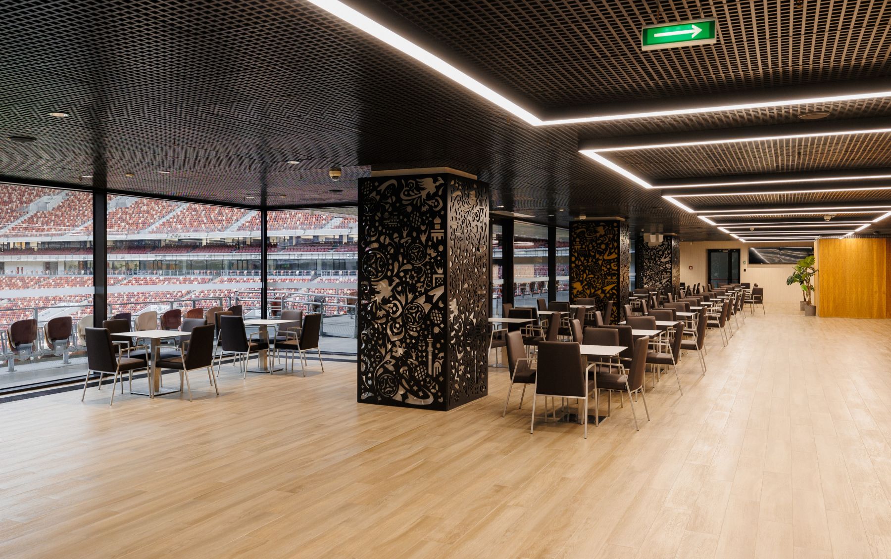 Графитовый холл в Лужниках - вид на площадку