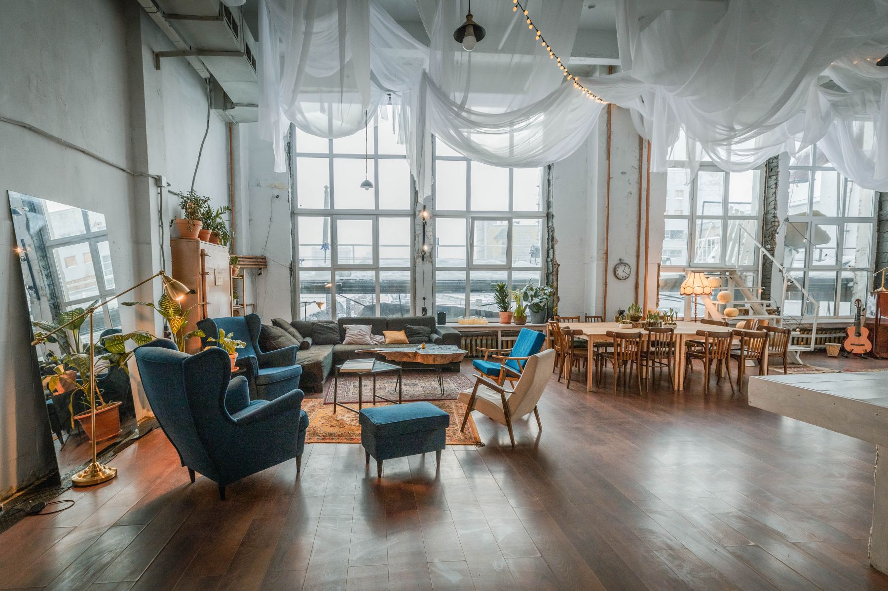 Интерьер уютного лофта на Савеловской