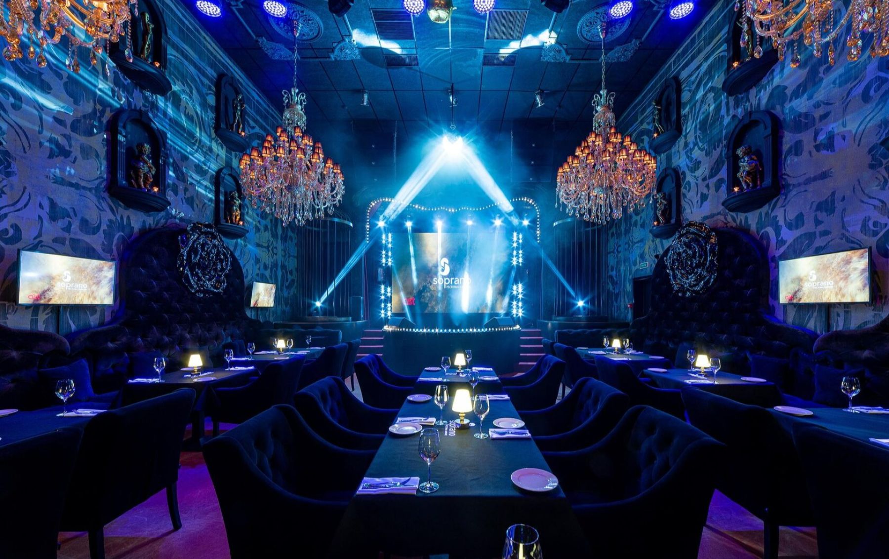 Караоке-ресторан Soprano — интерьер