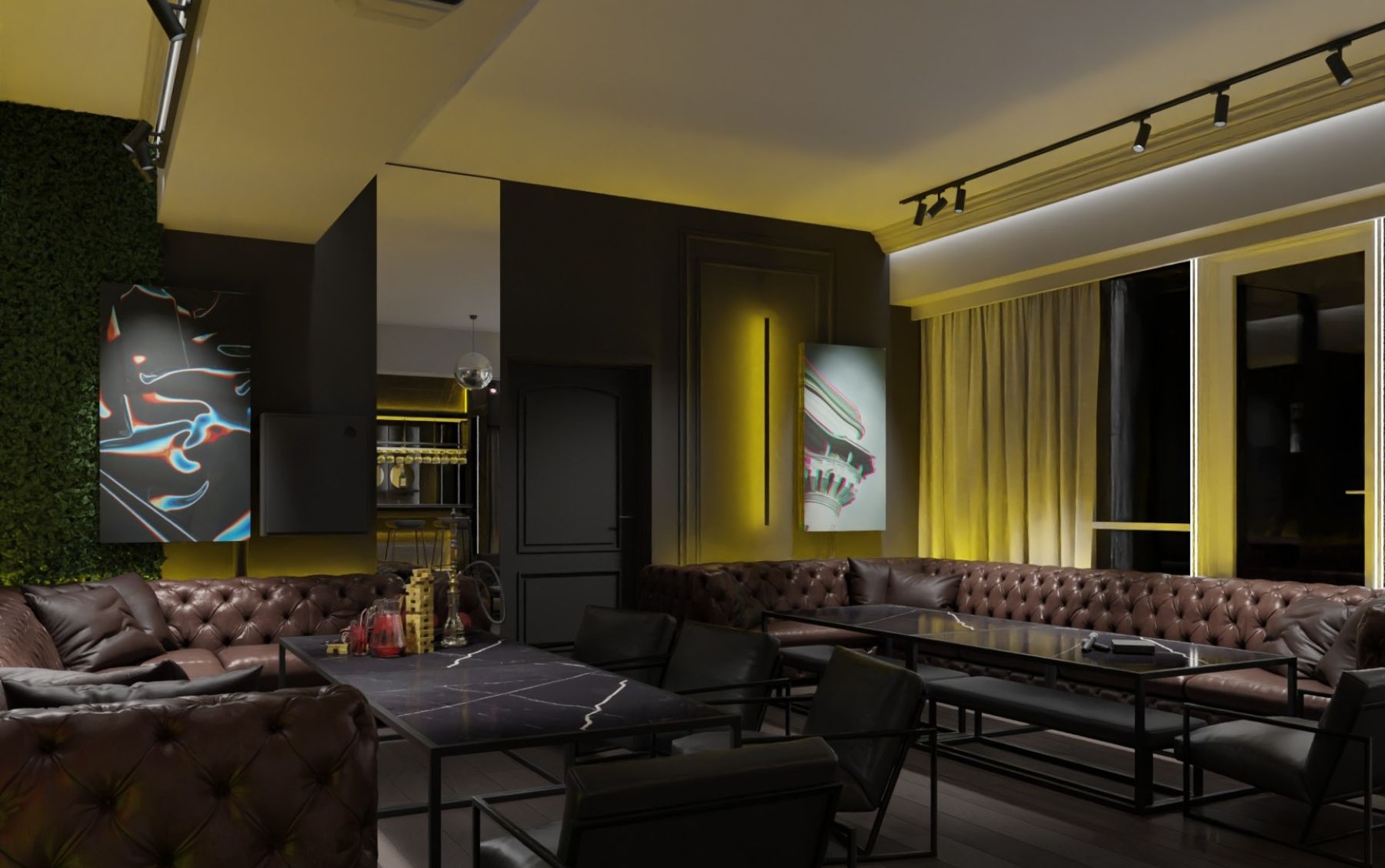 Современный лофт с панорамными окнами в центре Москвы