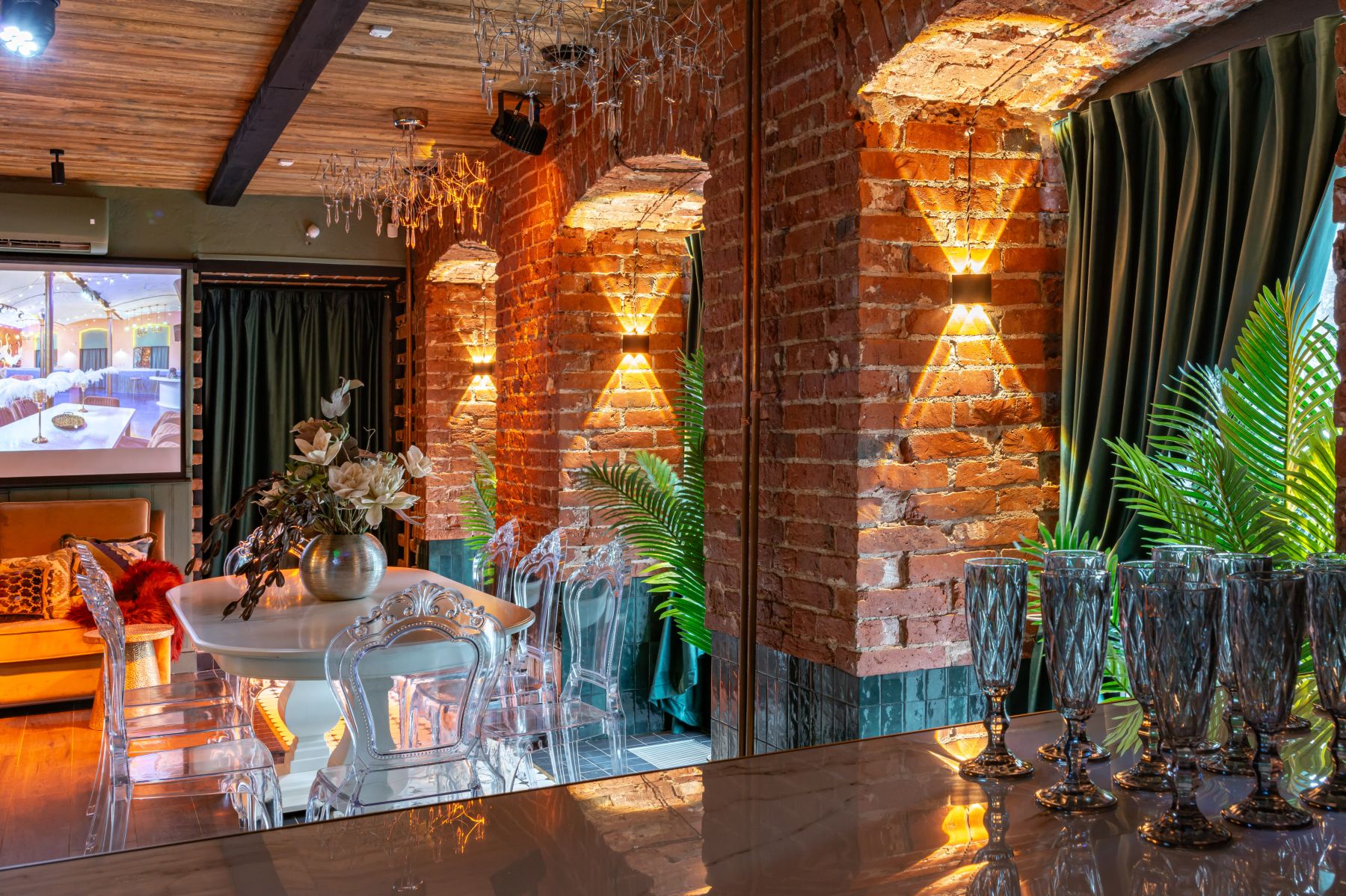 Интерьер лофта на Курской