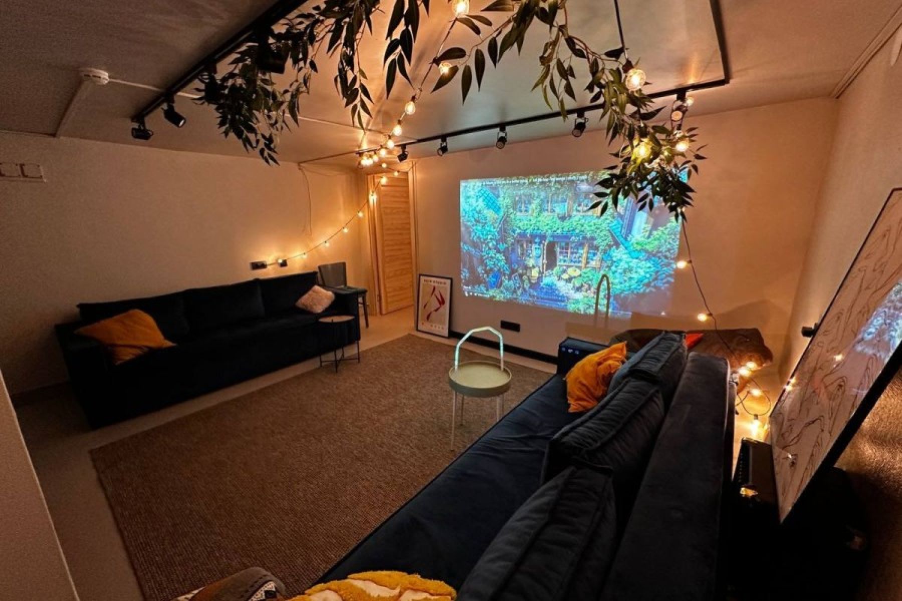 Зона отдыха в лофте Тринити