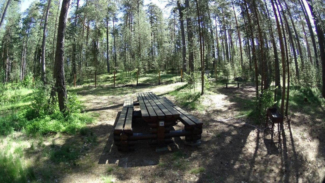 Панорама беседки на природе