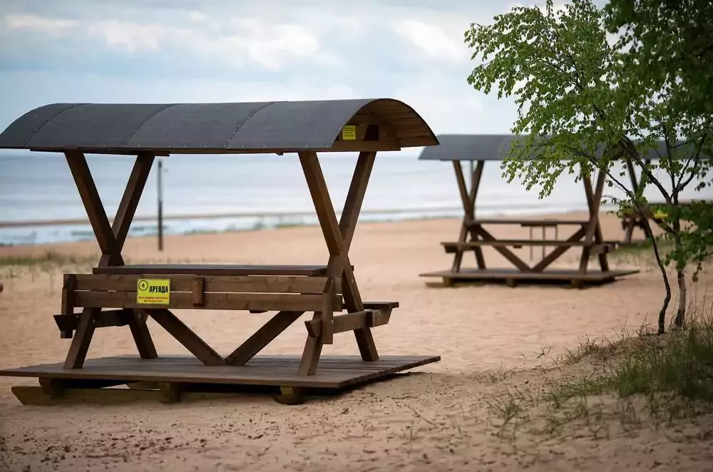 Зона для отдыха и рыбалки на Ладожском озере