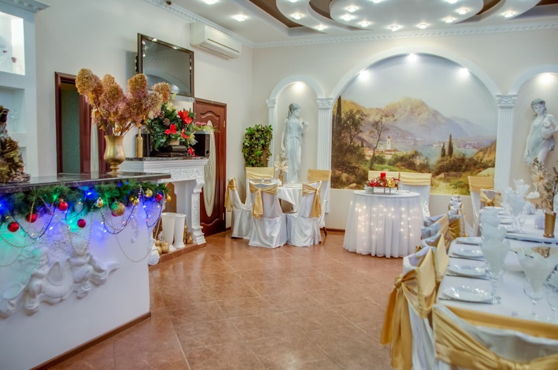 Комфортная зона отдыха в кафе Olimpiya