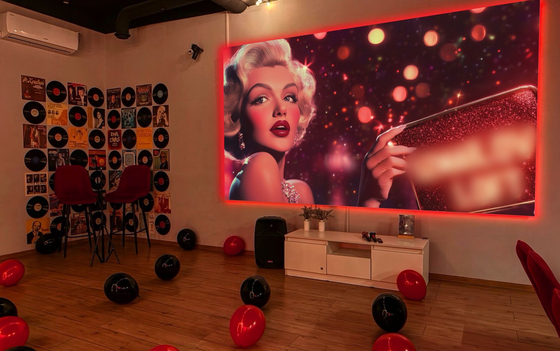 Стильный лофт Кинозвезда с караоке