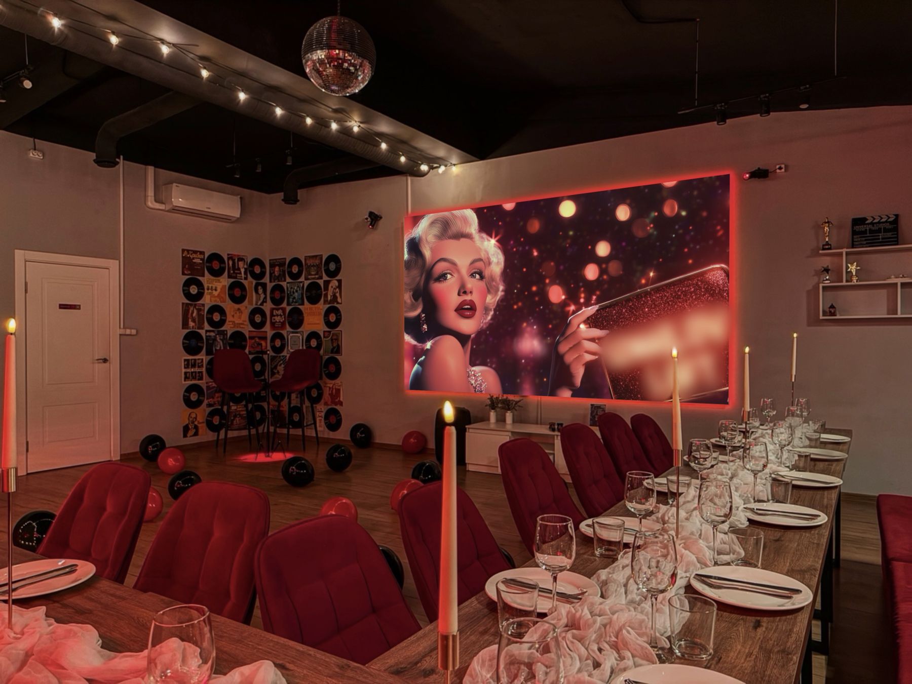 Уютное пространство Кинозвезда для вечеринок