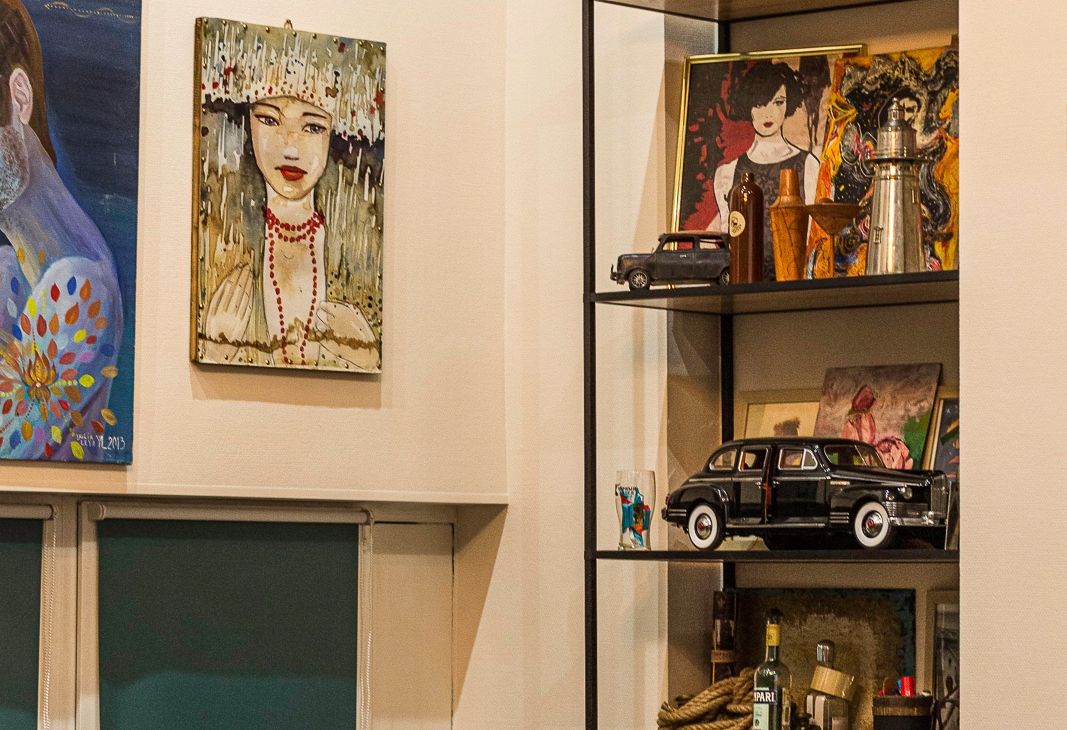 Дизайнерский интерьер тропического лофта