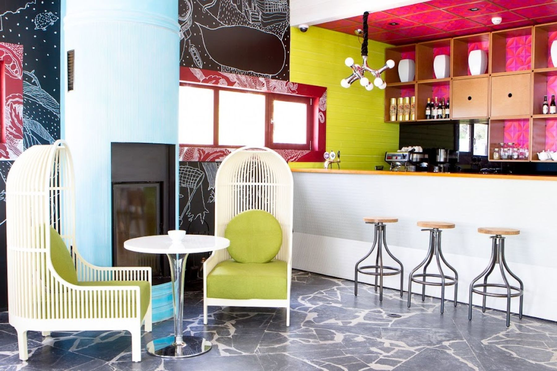 Интерьер загородного ресторана Flamand Rose