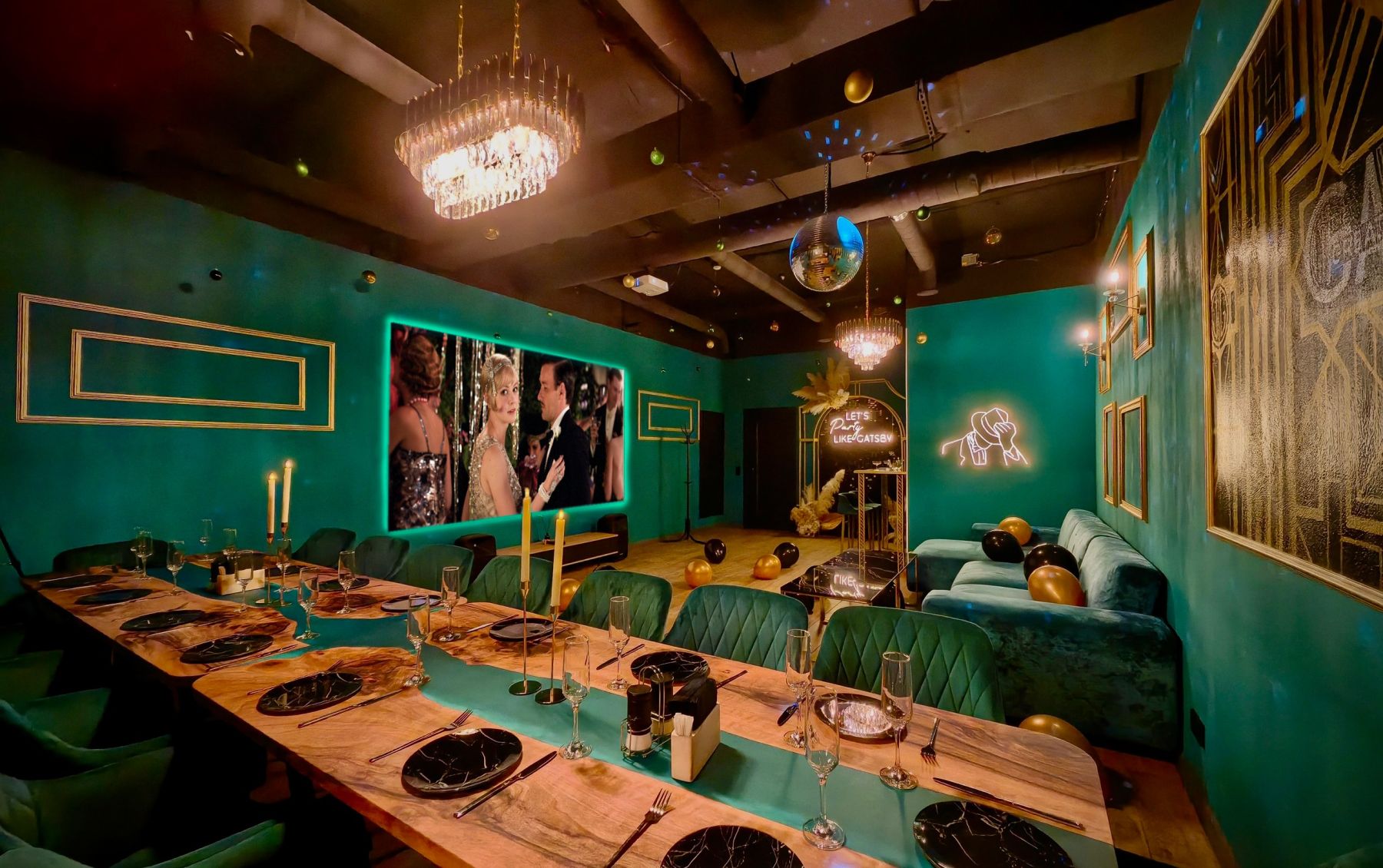 Стильный лофт Гэтсби с современным интерьером