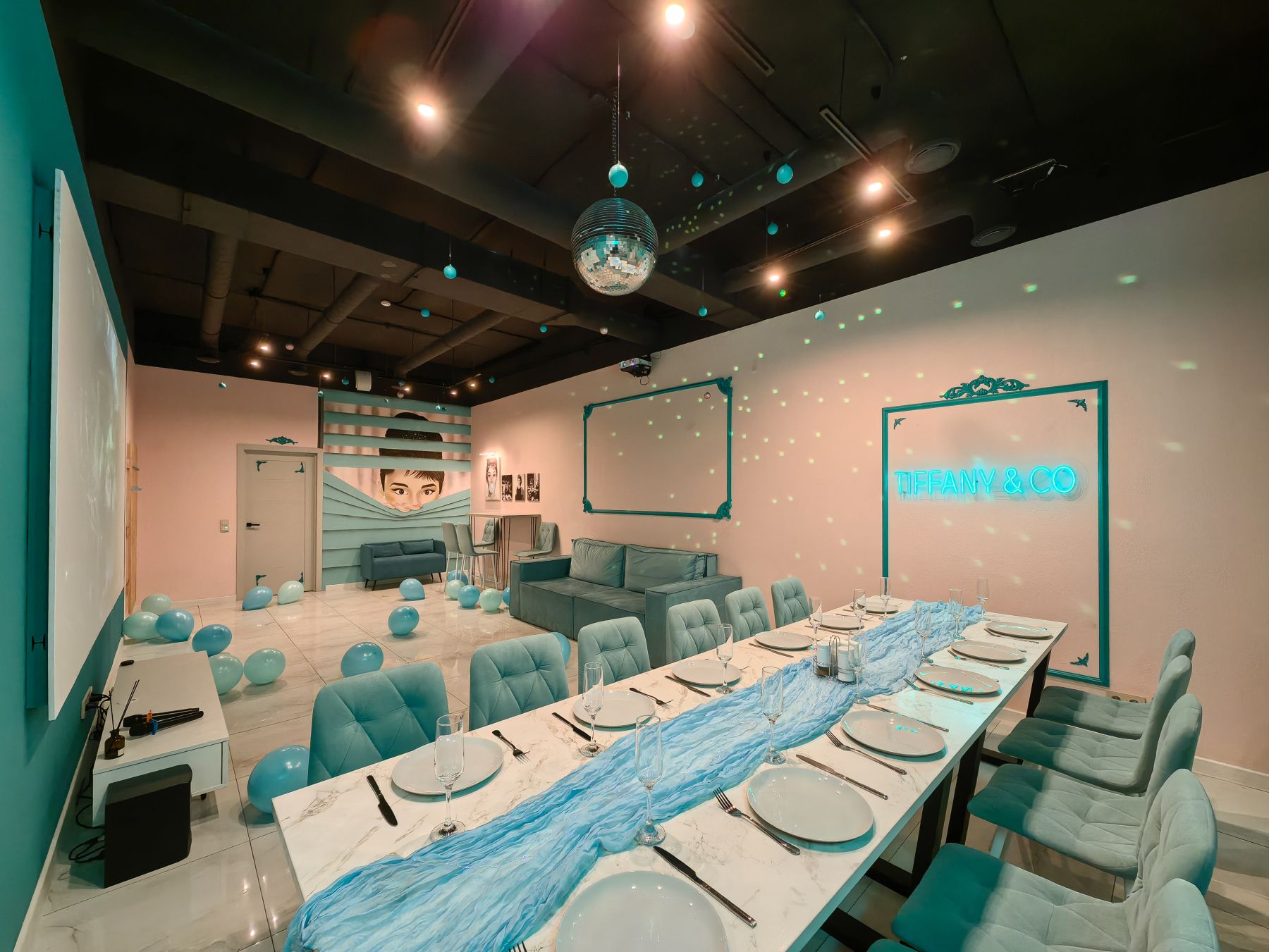 Караоке и светомузыка в лофте Тиффани