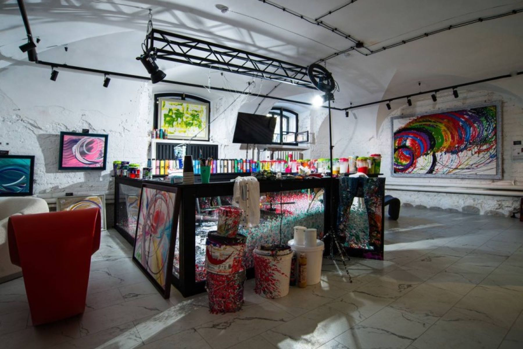 Chill-out зона в галерее Markofken