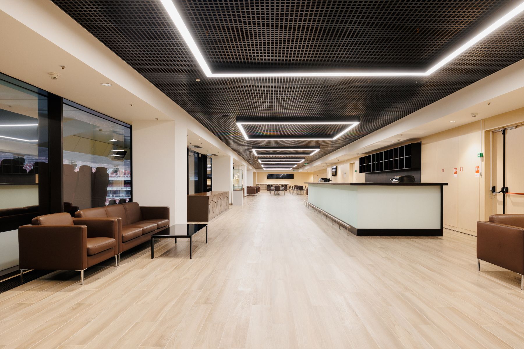 Просторная трибуна в БСА Лужники