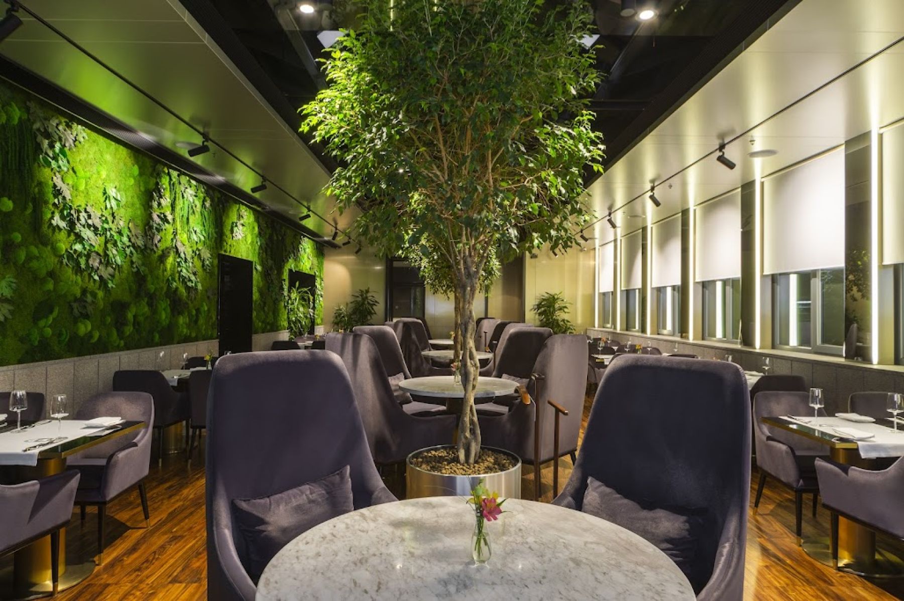 Стол с закусками в ресторане NOK