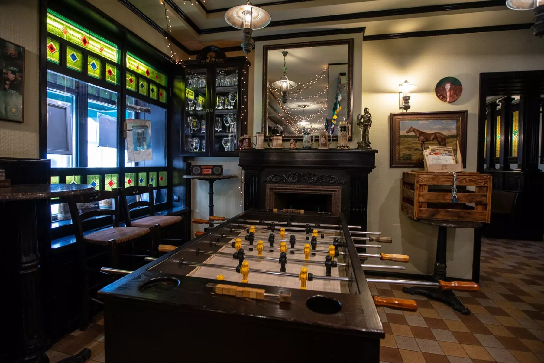 Интерьер паба FOX&GOOSE