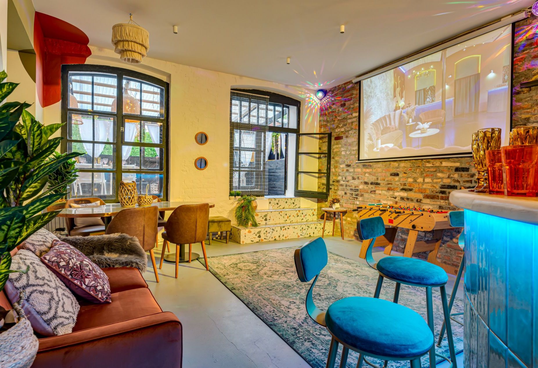 Крытая веранда лофта Оливковый