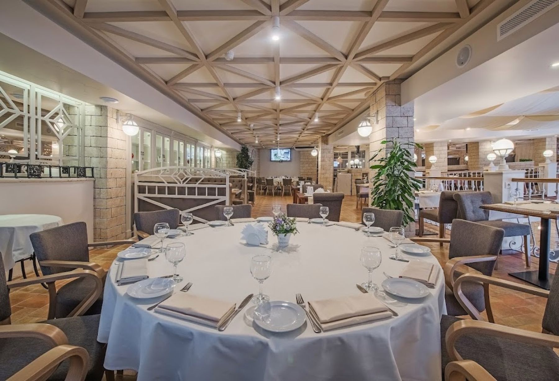 Зал для банкетов в ресторане Бульвар