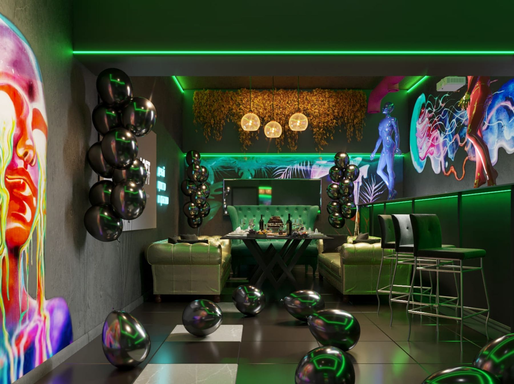 Лаундж-зона в Disco Spa