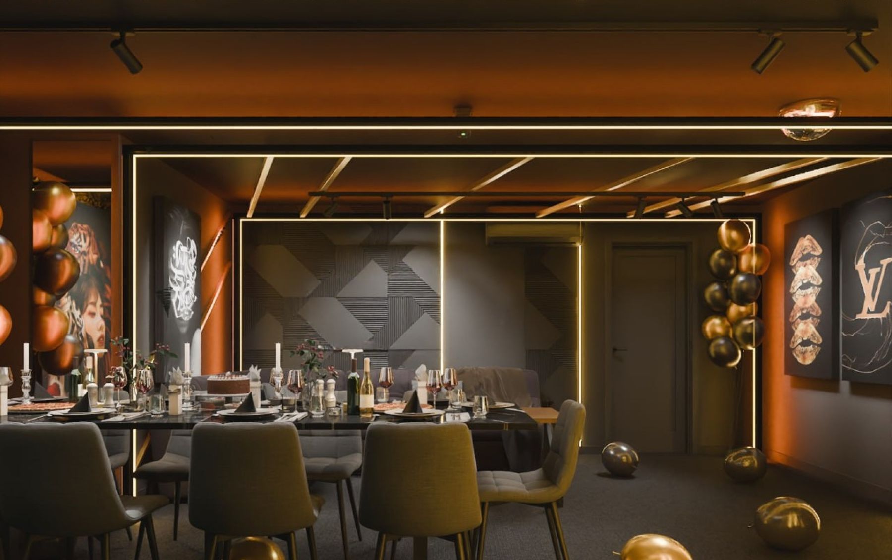 Интерьер уютного лофта с террасой на крыше в Москве