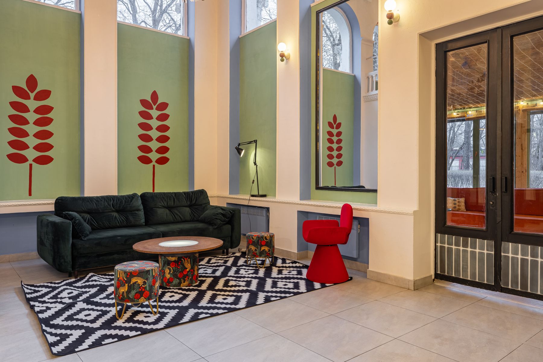 Кухня Виола Лофт с холодильником и микроволновкой