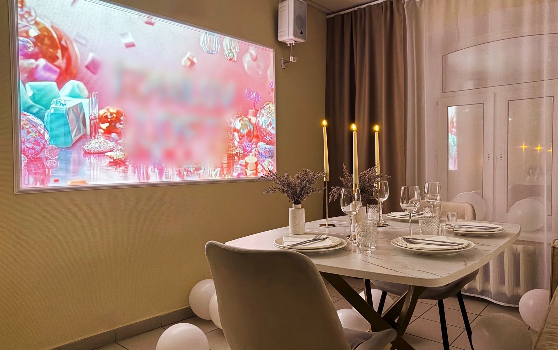 Лофт Dior - стильный интерьер с неоновой подсветкой