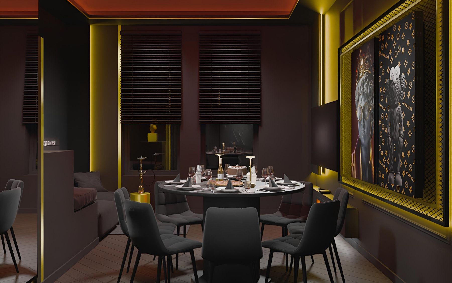 Лофт с арт-объектами и крышей в Москве