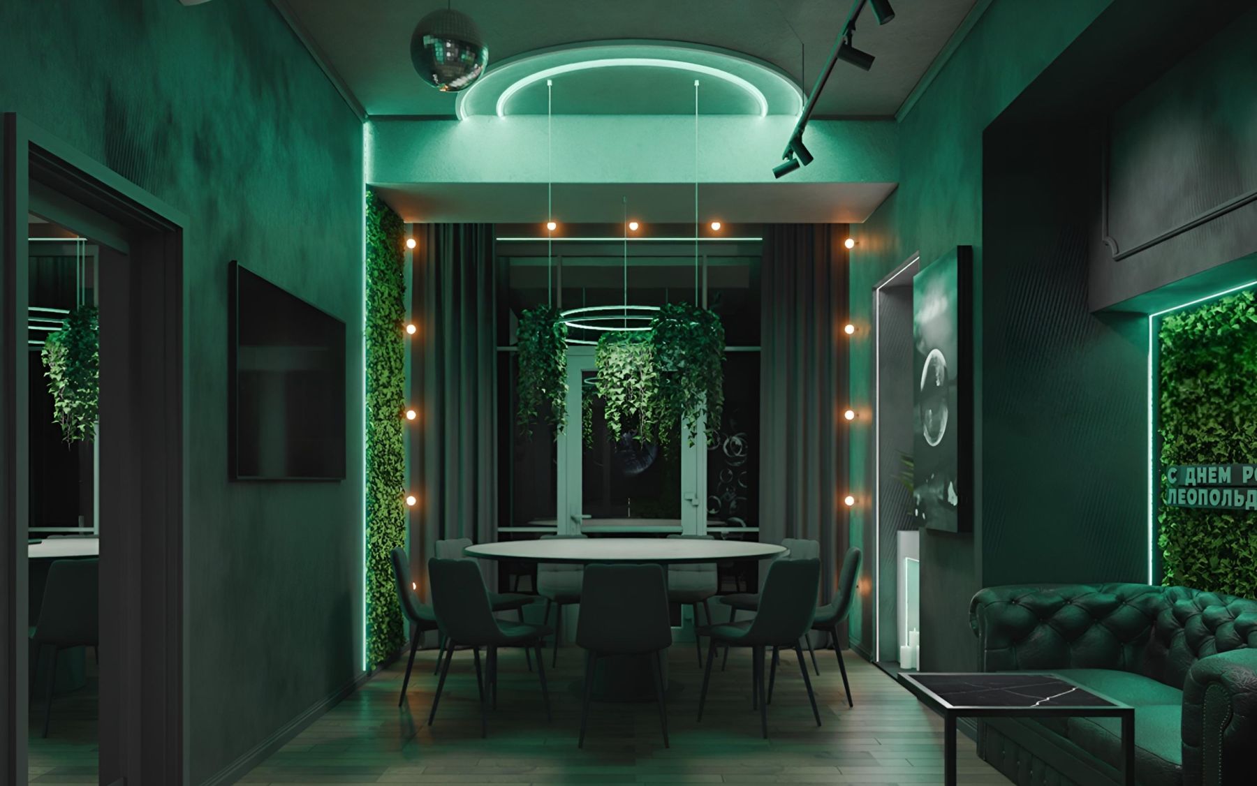 Интерьер лофта с верандой в центре Москвы