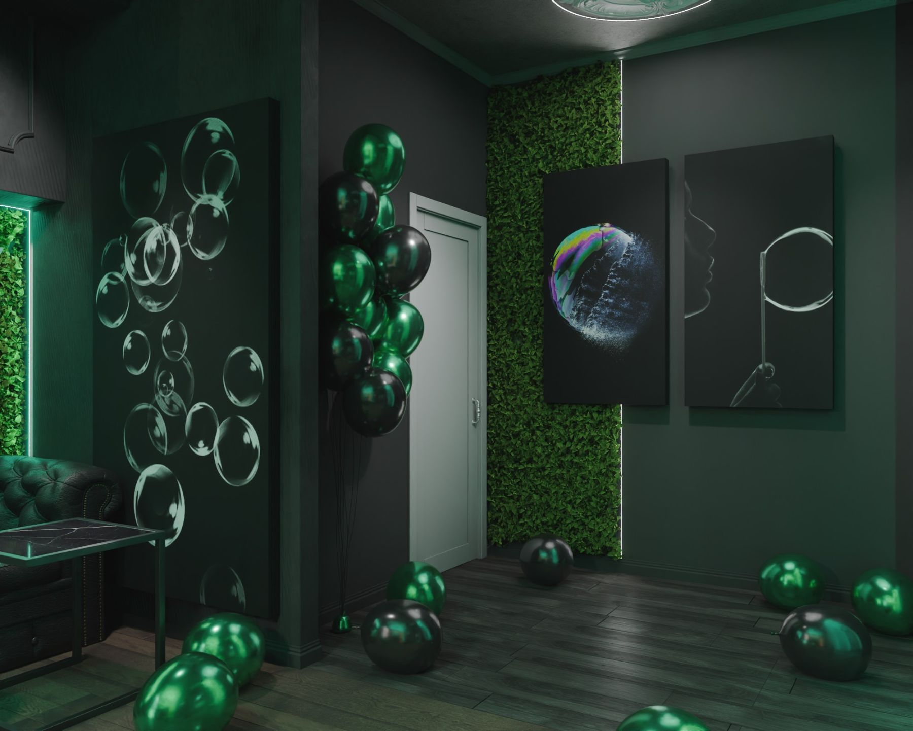 Барная стойка в лофте для мероприятий