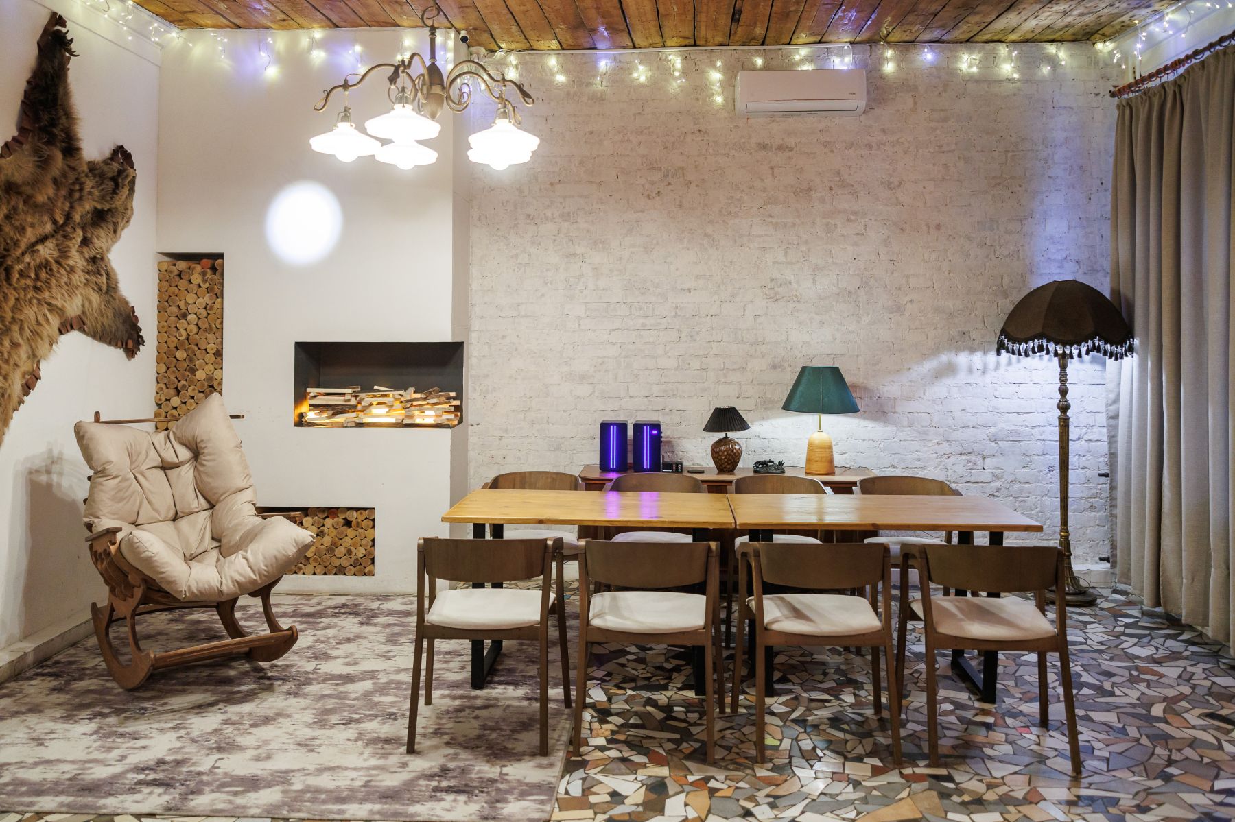 Зона отдыха в лофте