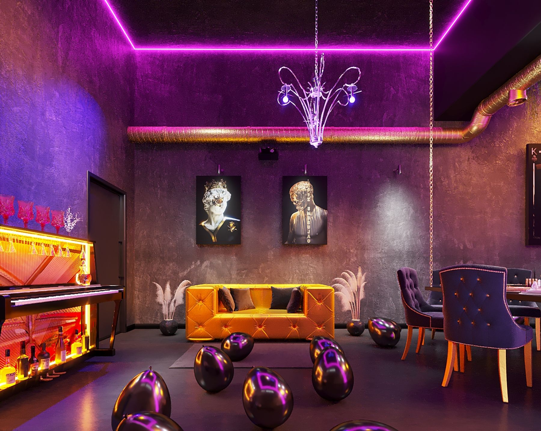 Караоке-зона в лофте Черный Антик