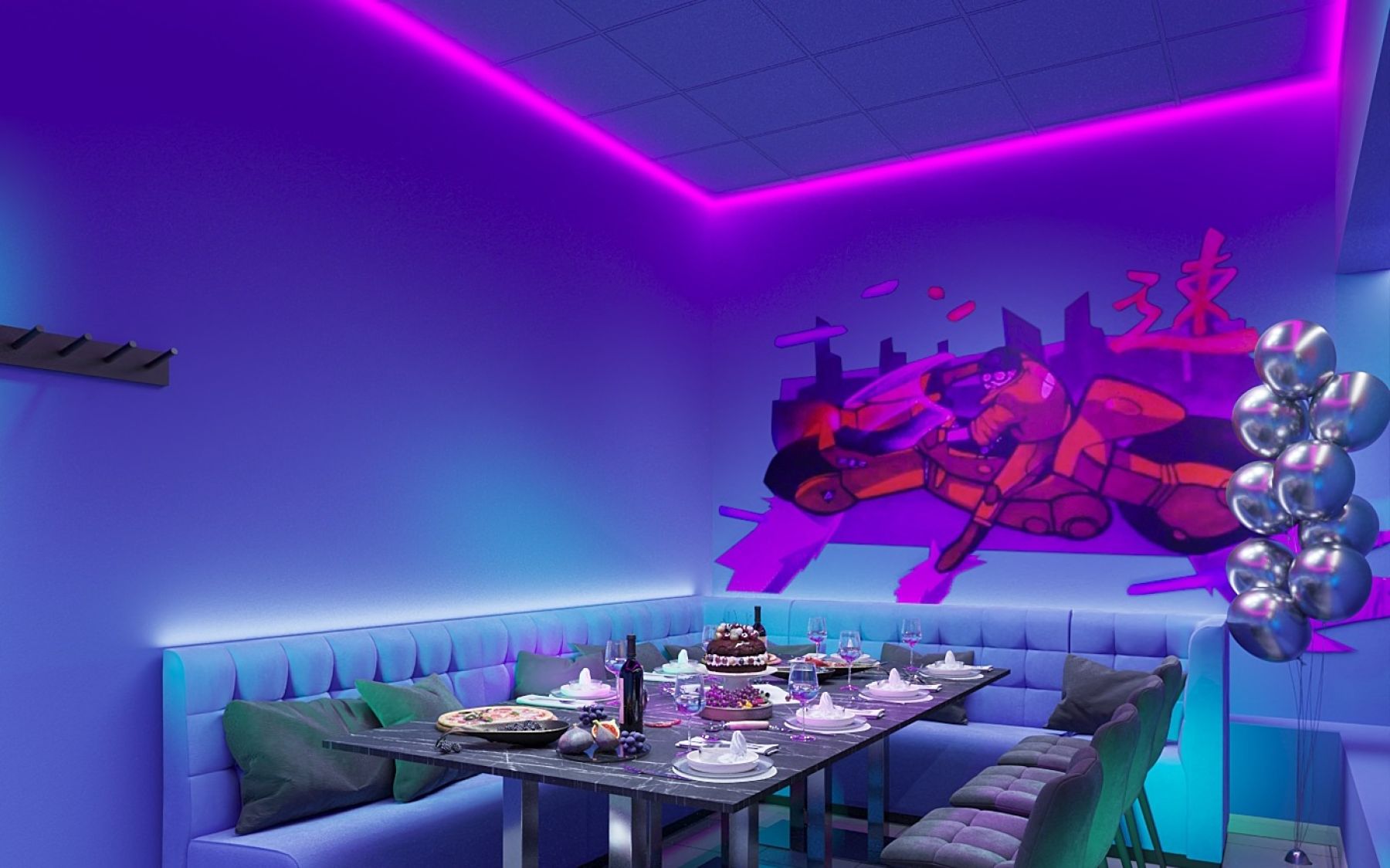 Лофт Акира - интерьер в стиле аниме