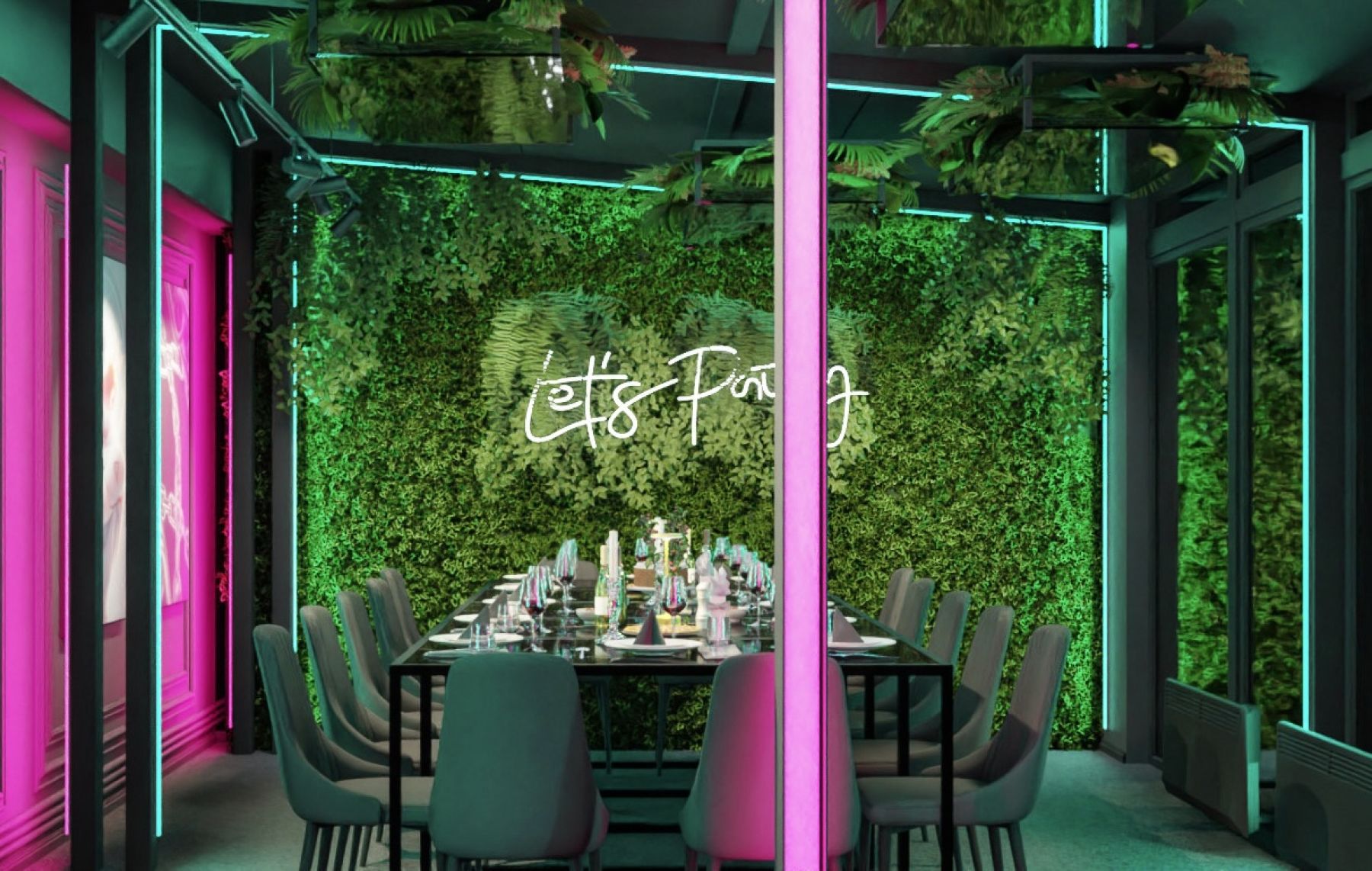 Интерьер киберпанковского лофта в Москве