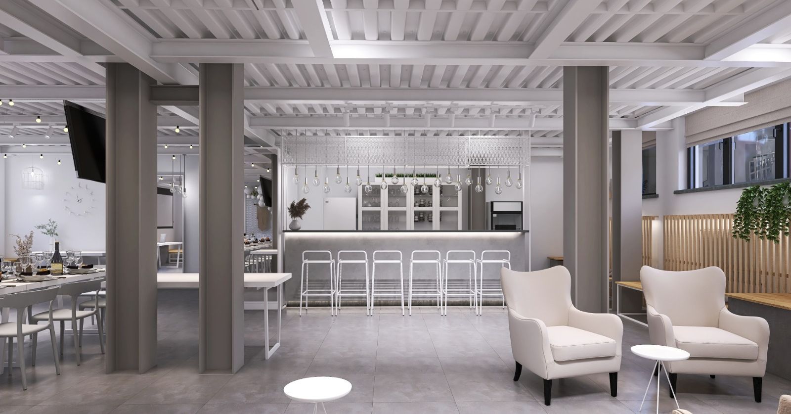 Интерьер лофта на Бауманской