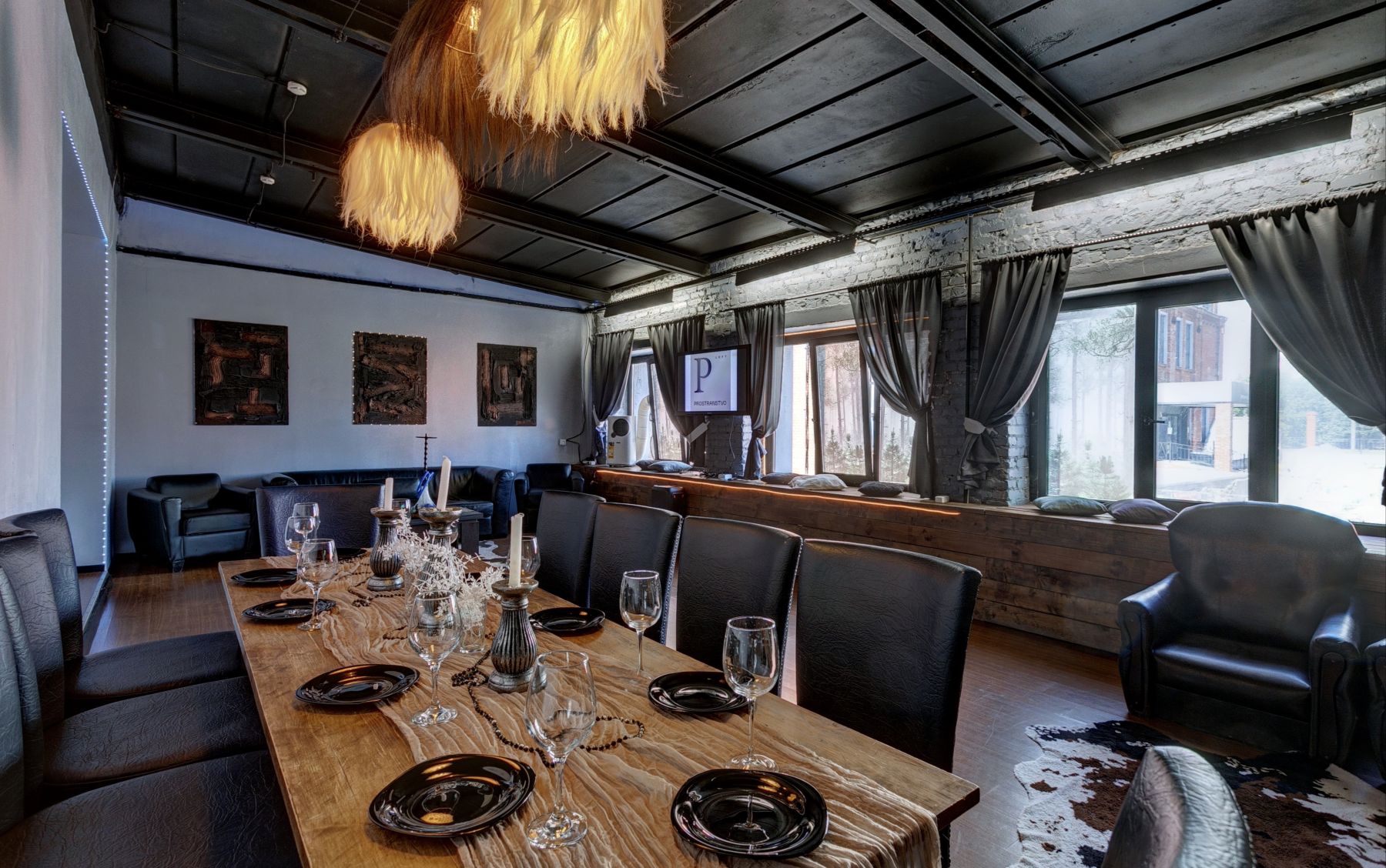 Лофт на Преображенке с верандой и зоной для барбекю